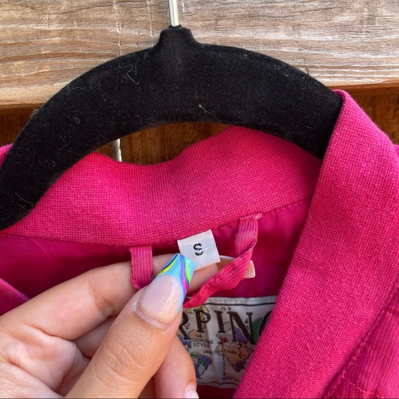 arpino • pink zip up jacket - Picture 3 of 4